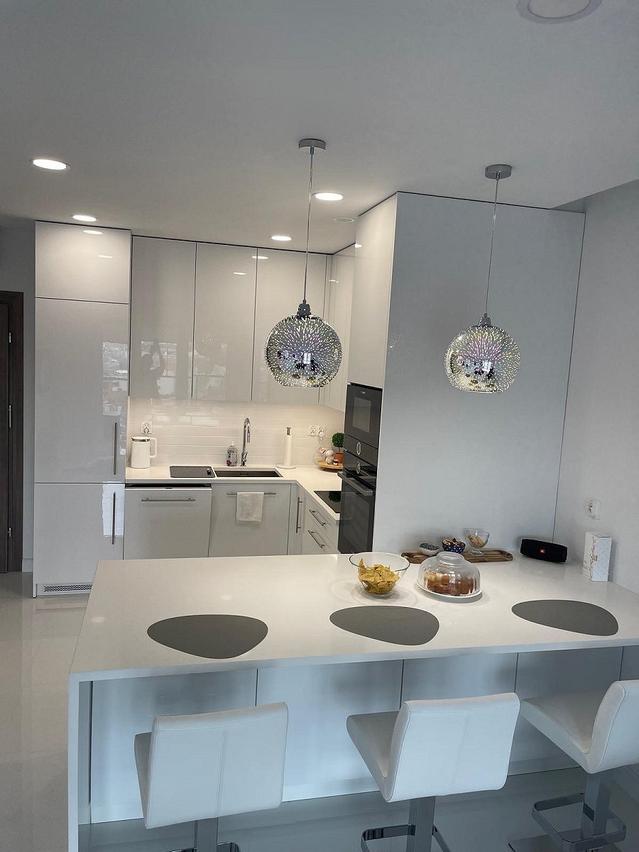 Konglomerat kwarcowy biały blat